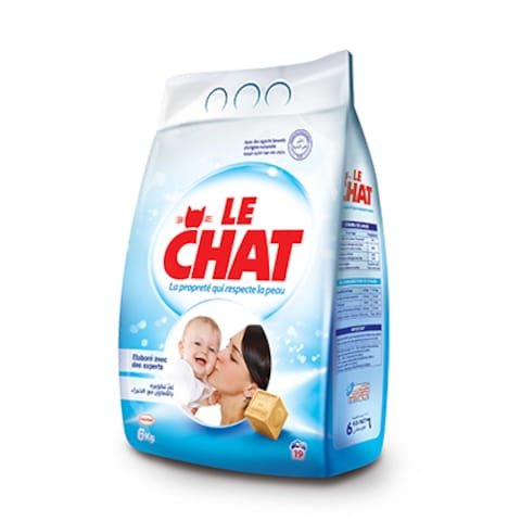 Le Chat Sensitive Low foam Powder Laundry Detergent 6KG for Sensitive Skin