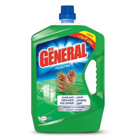 Der General All purpose Cleaner Liquid New Shine And Freshness with Stronger Perfume 3L Pine