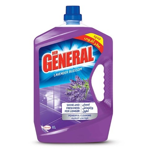 Der General All purpose Cleaner Liquid New Shine And Freshness with Stronger Perfume 3L Lavender