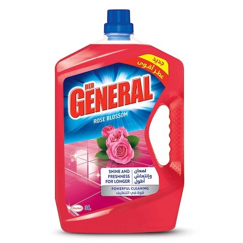 Der General All purpose Cleaner Liquid New Shine And Freshness with Stronger Perfume 3L Rose