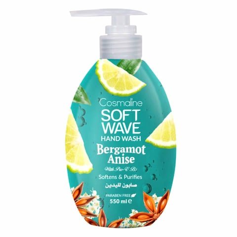 Cosmaline Soft Wave Bergamot Anise Hand Wash 550ML