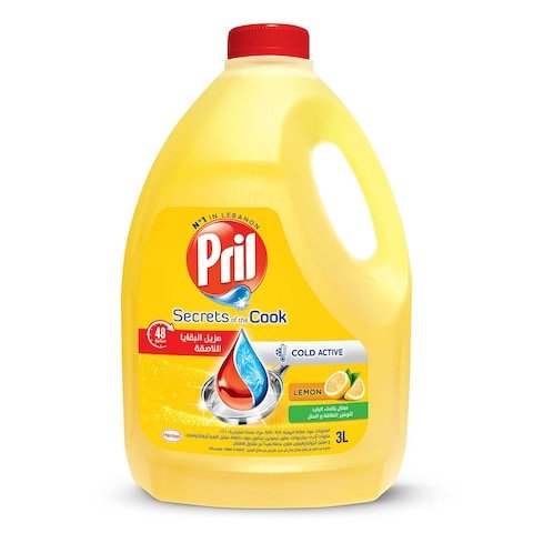 Pril Cold Active Dishwashing Liquid Lemon 3L