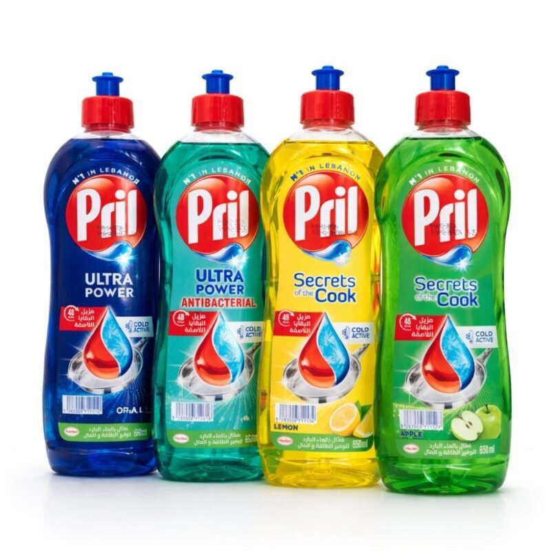 "Pril" Cold Active Dishwashing Liquid 650 ml - سائل غسيل الصحون بريل فعّال بالماء البارد