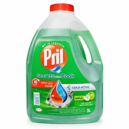 "Pril" Cold Active Dishwashing Liquid 3L - سائل غسيل الصحون بريل فعّال بالماء البارد