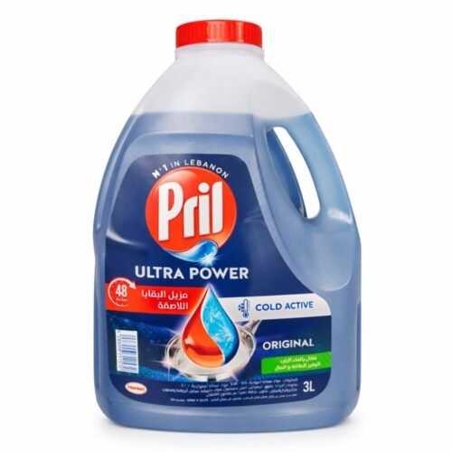 "Pril" Cold Active Dishwashing Liquid 3L - سائل غسيل الصحون بريل فعّال بالماء البارد