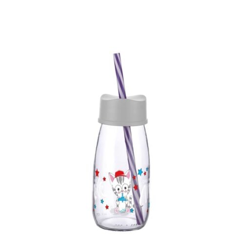 Pam Milk Bottle with Straw