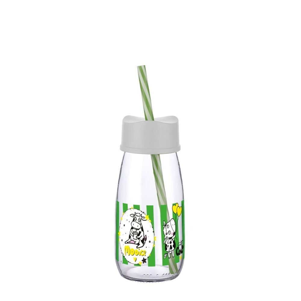Pam Milk Bottle with Straw