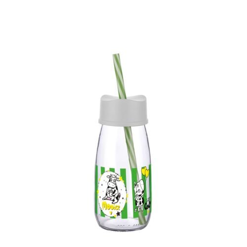 Pam Milk Bottle with Straw