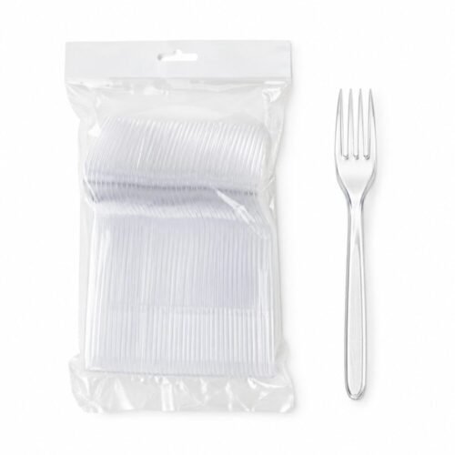 "Bekaplast" Thick Fork 18 cm 100 pcs - شوك بلاستيك