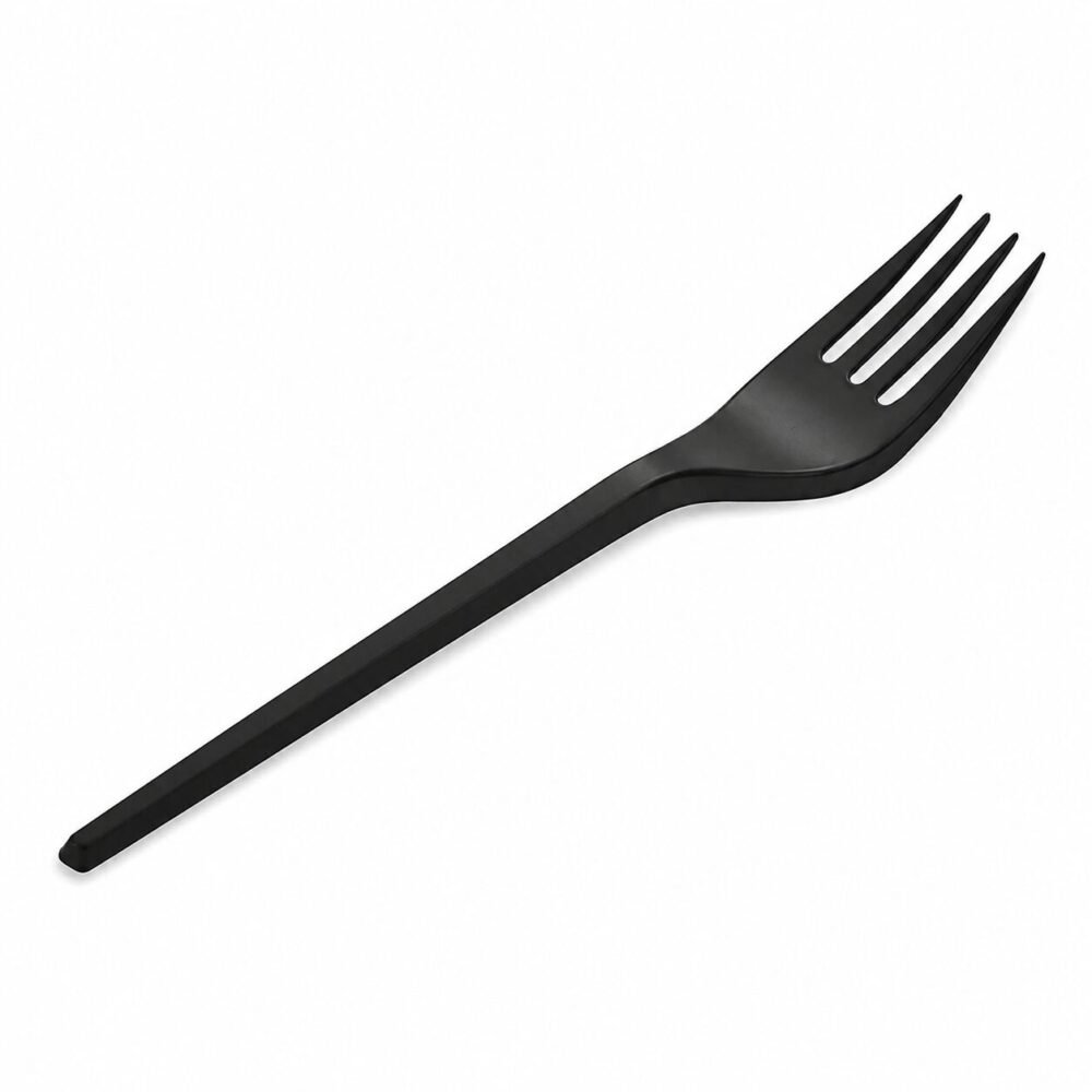 "UPM" Light Fork 16.5 cm 50 pcs - شوك بلاستيك أسود