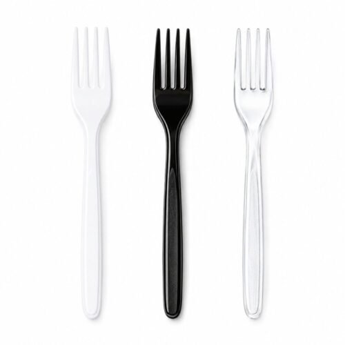 "Bekaplast" Thick Fork 18 cm 100 pcs - شوك بلاستيك