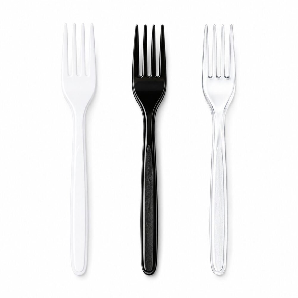 "Bekaplast" Thick Fork 18 cm 100 pcs - شوك بلاستيك