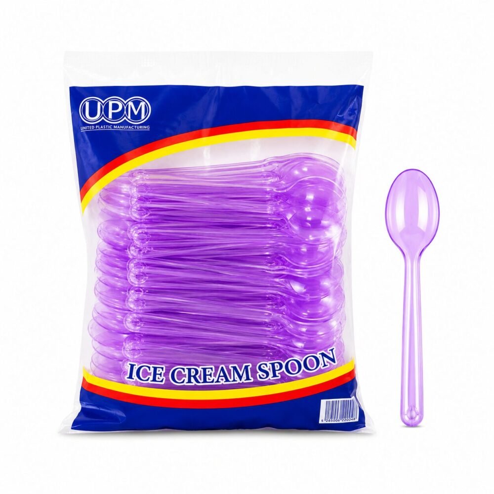 "UPM" Ice Cream Spoon 12 cm 100 pcs - ملاعق بوظه