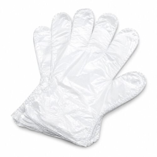 Clear Disposable Plastic Gloves 100/500 pcs - كيان كفوف شفافه للإستعمال مرة واحدة