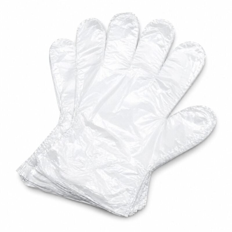 Clear Disposable Plastic Gloves 100/500 pcs - كيان كفوف شفافه للإستعمال مرة واحدة