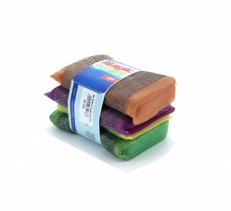 Magic Clean Sponge With Scrubber *3