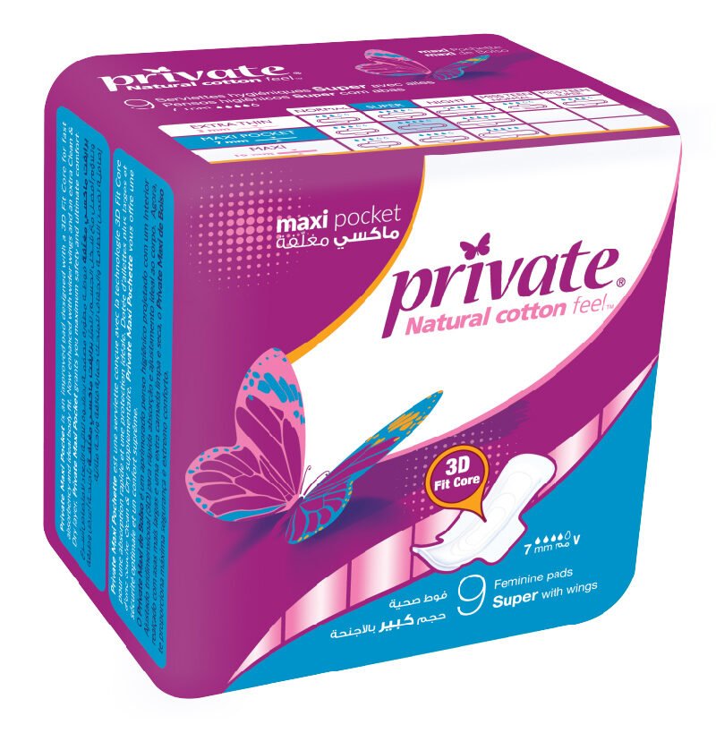 Private 9 Maxi Pocket Pads Super