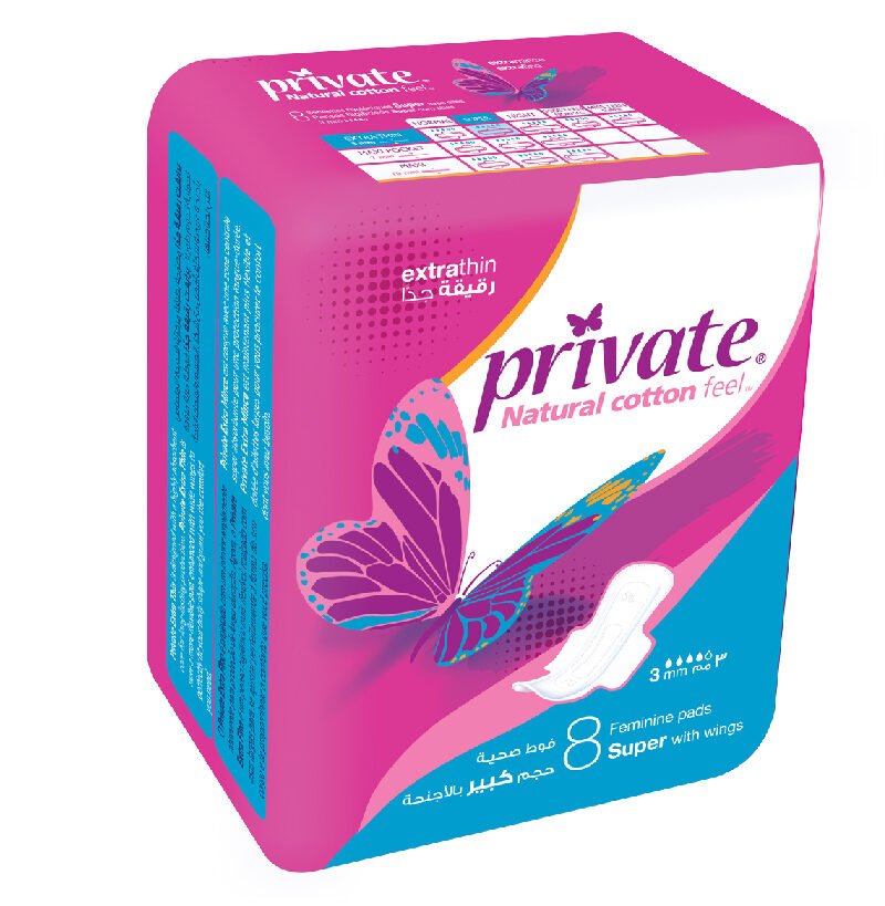 Private 8 Extra Thin Pad Super