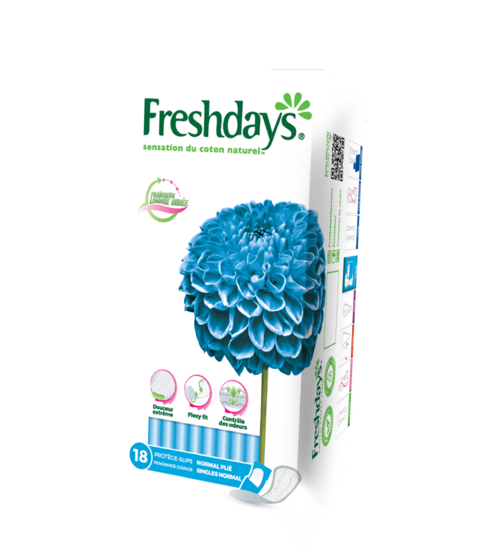 Freshdays 18 Pantyliners Normal Singles - فوط يومية فريشدايز موضّبة إفراديّا