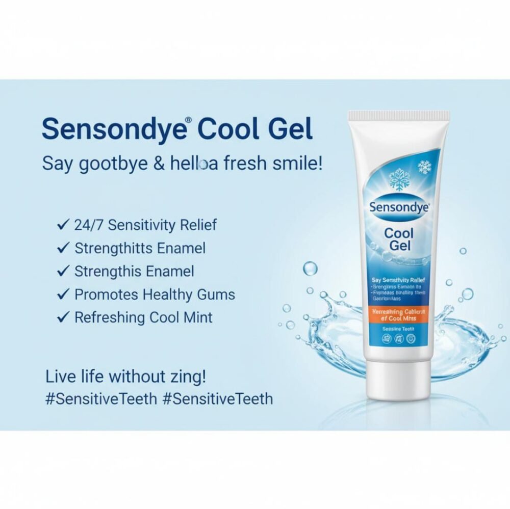Sensodyne Cool Gel: Daily Relief for Sensitive Teeth & Healthy Gums 100g
