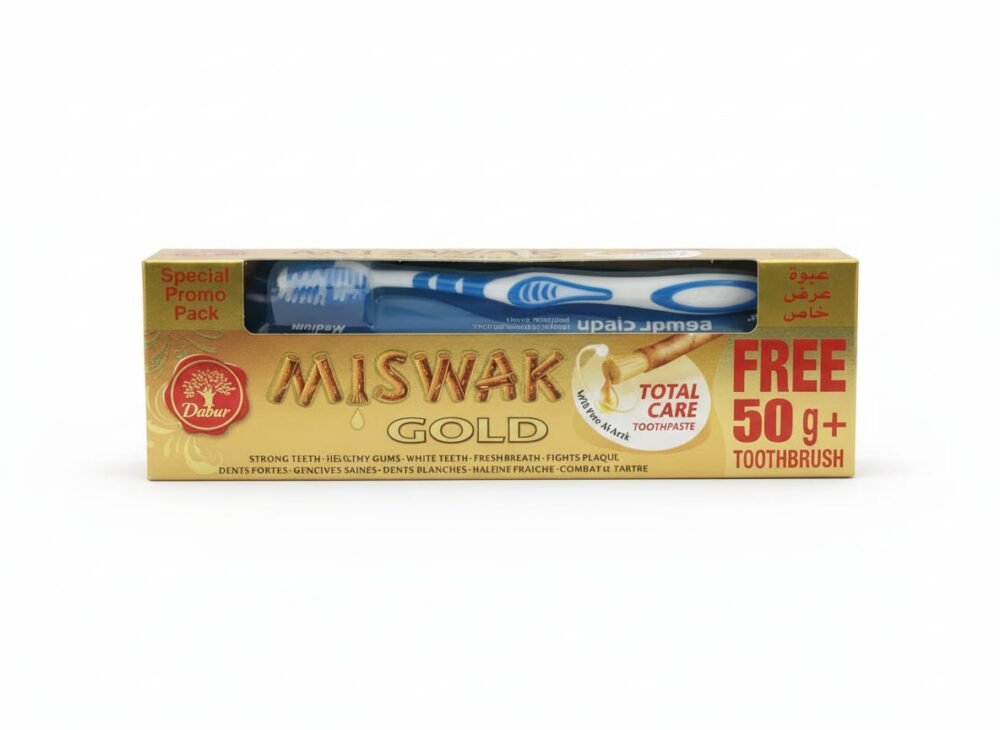 Dabur Miswak Gold Total Care: Premium Herbal Protection 190g