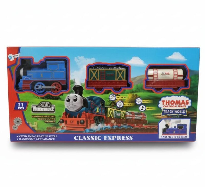 Thomas Cartoon Train "Classic Express" Motive Train Set (11 Pcs)