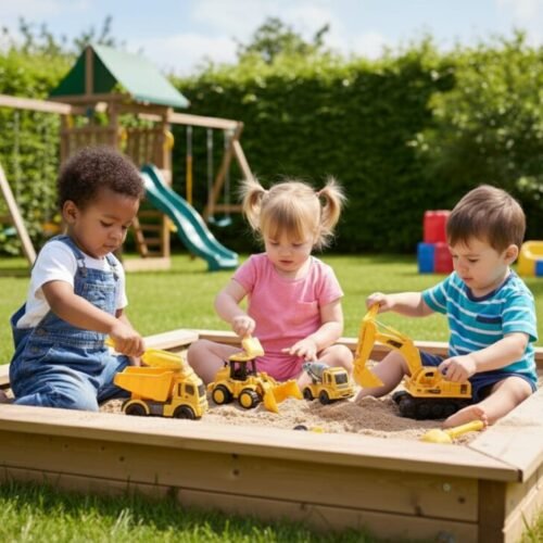 Construction Truck Toy Set – 5 Pieces
