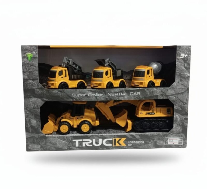 Construction Truck Toy Set – 5 Pieces