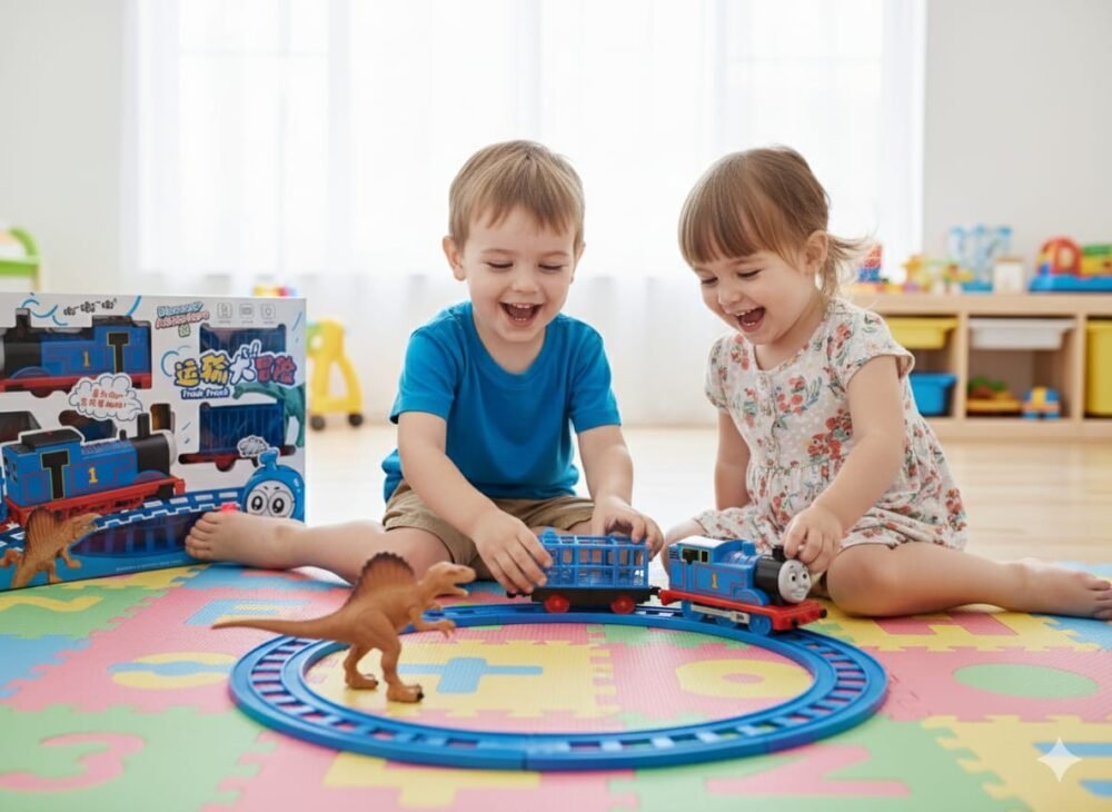 Dinosaur Adventure Train Track Set