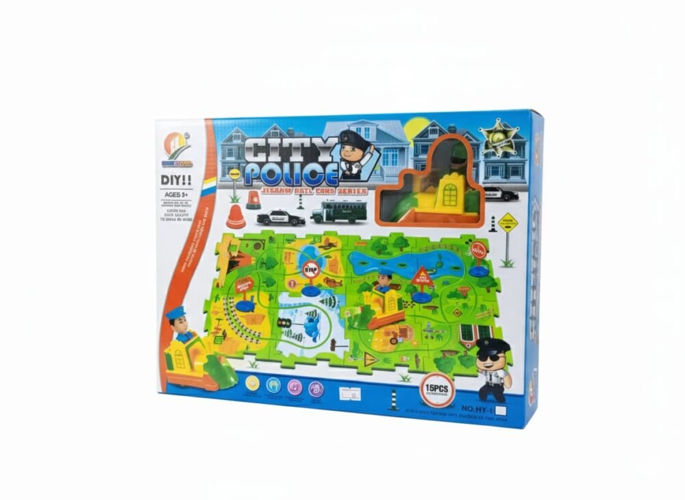 City Police DIY Jigsaw Mat Cars Series