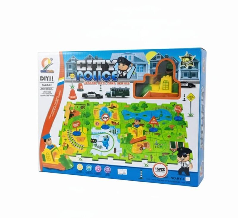 City Police DIY Jigsaw Mat Cars Series