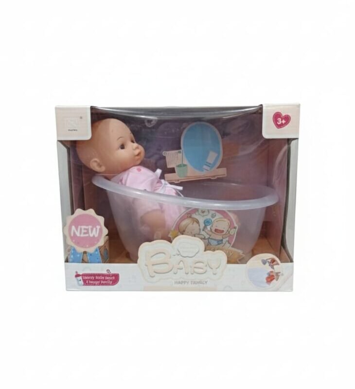 Happy Family Baby Doll Bathtub Playset