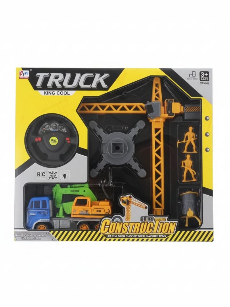 RC "King Cool" Construction Truck and Crane Playset
