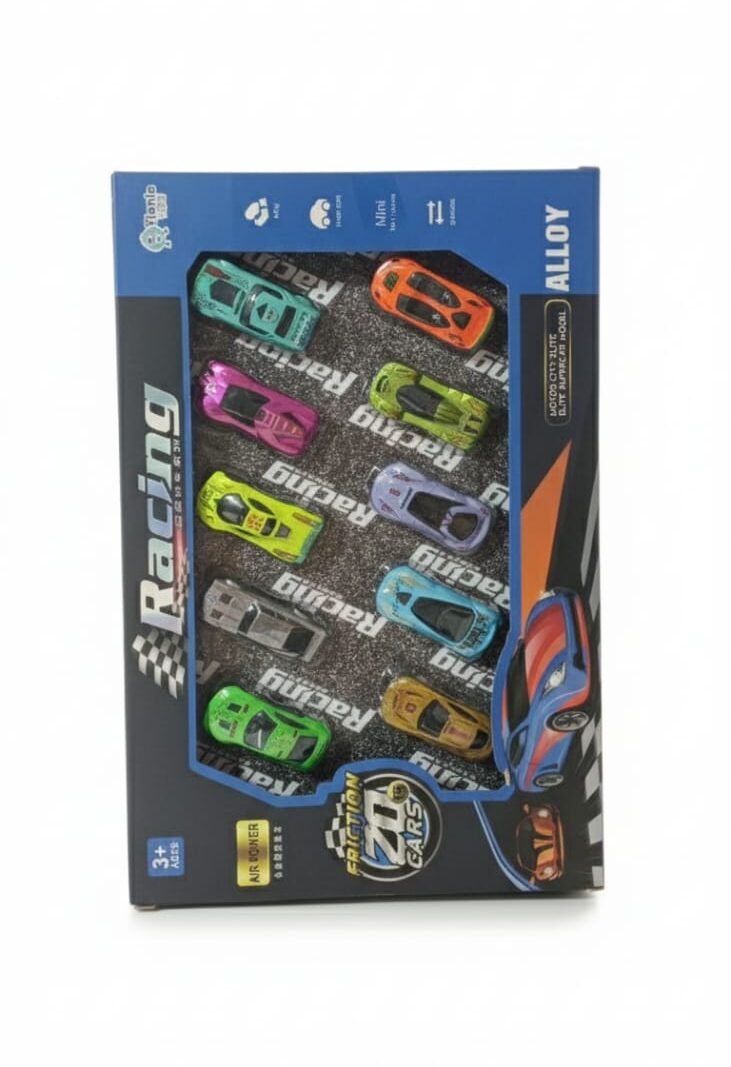 Massive 20-Piece Alloy Friction Racing Car Set