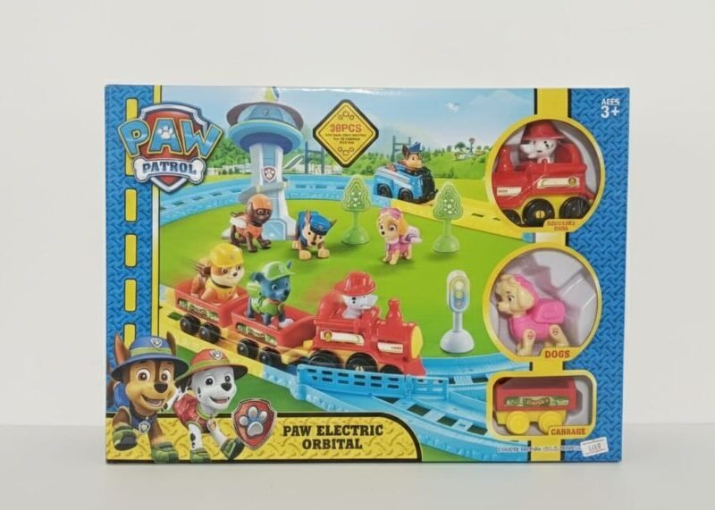 PAW PATROL PAW ELECTRIC ORBITAL 38-Piece Train Set