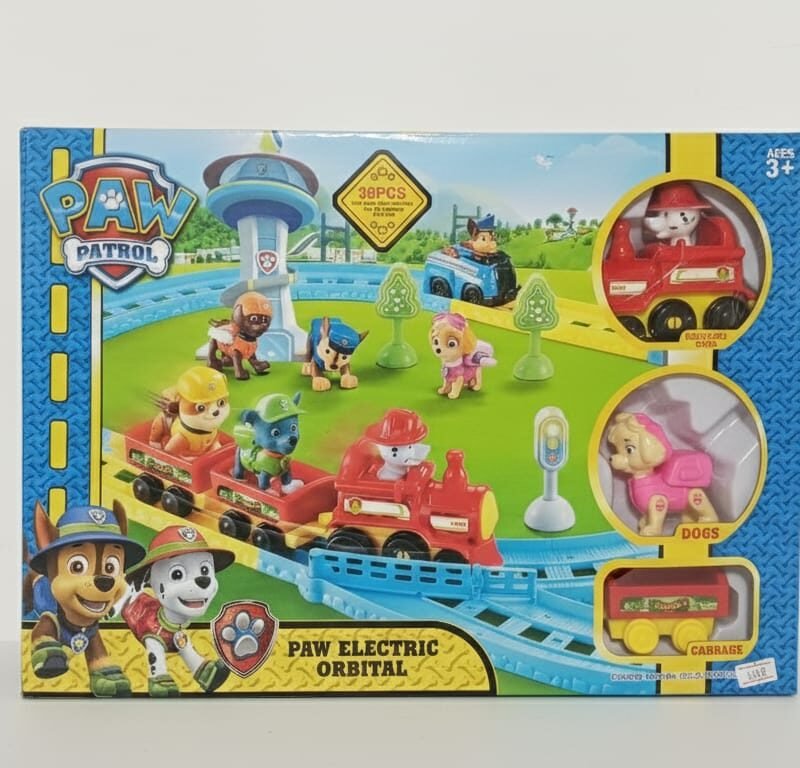 PAW PATROL PAW ELECTRIC ORBITAL 38-Piece Train Set
