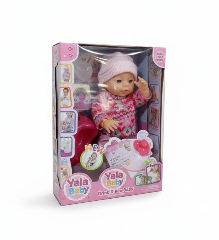 WhatsApp Image 2025-11-17 at 12.22.21 PM Yala Baby "Drink & Pee" Cozy Sweater Doll Playset