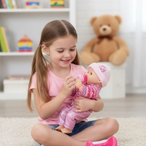 Yala Baby "Drink & Pee" Cozy Sweater Doll Playset