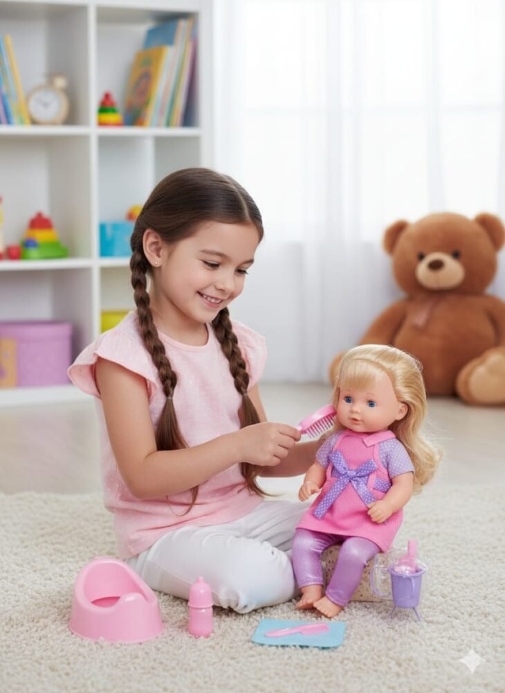 BABY The Club "My Cute Doll" Styling & Nurturing Playset