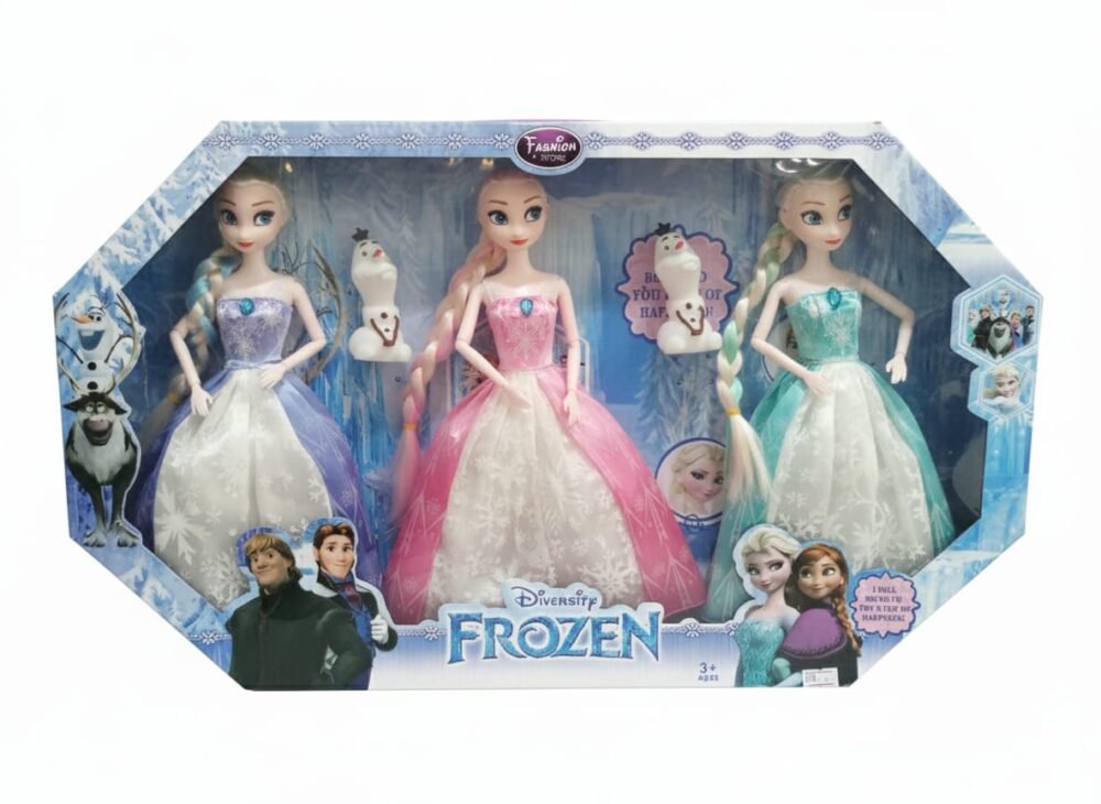 Triple Princess Dream Doll Collection with Olaf Accessories