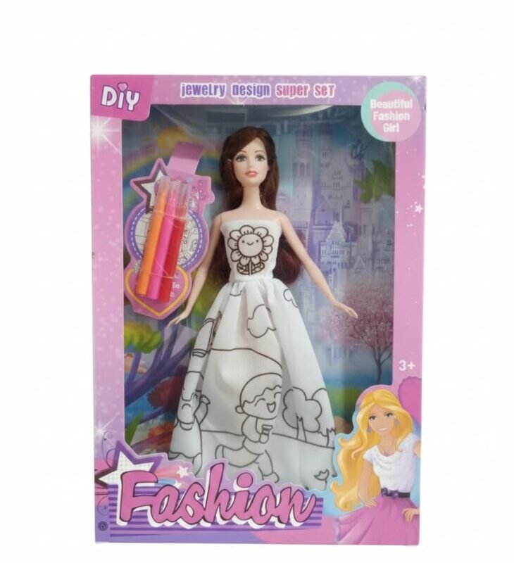 DIY Color & Design Fashion Doll Super Set