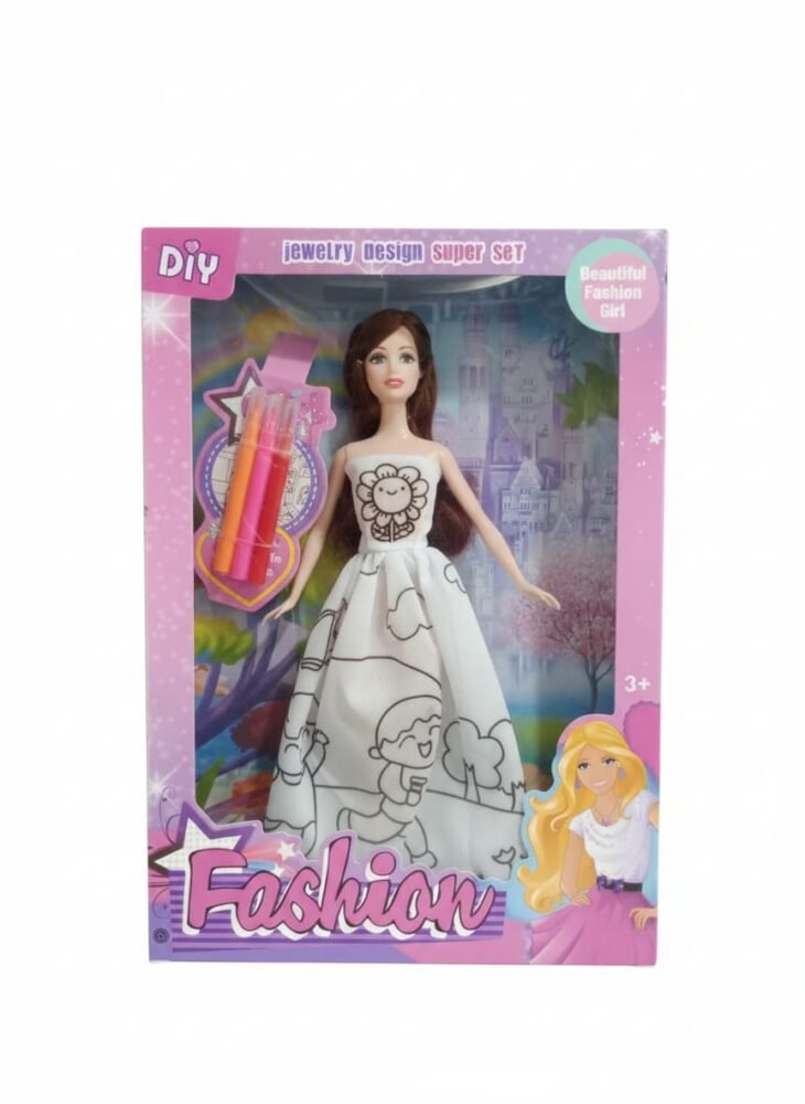 DIY Color & Design Fashion Doll Super Set