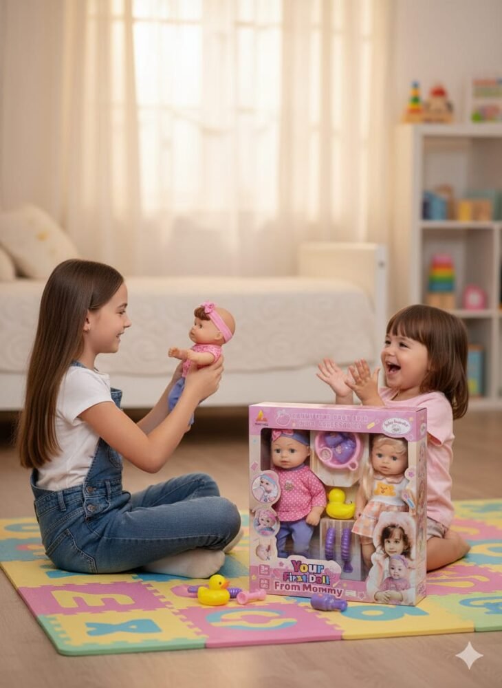 Your First Doll From Mommy - Funny Time Baby Doll Set