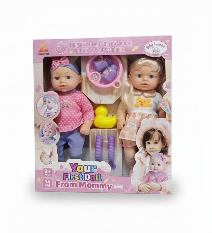 Your First Doll From Mommy - Funny Time Baby Doll Set