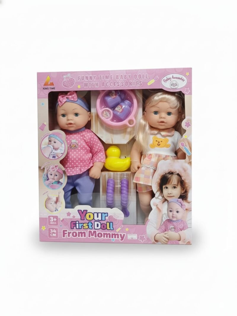 Your First Doll From Mommy - Funny Time Baby Doll Set