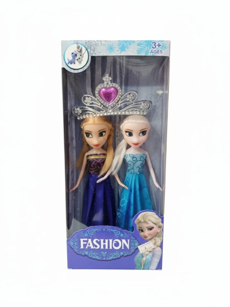 Elsa and Anna Sister Dolls with Tiara Play Set