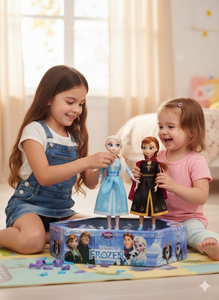 Elsa and Anna Sister Dolls Adventure Set with Fashion Accessories
