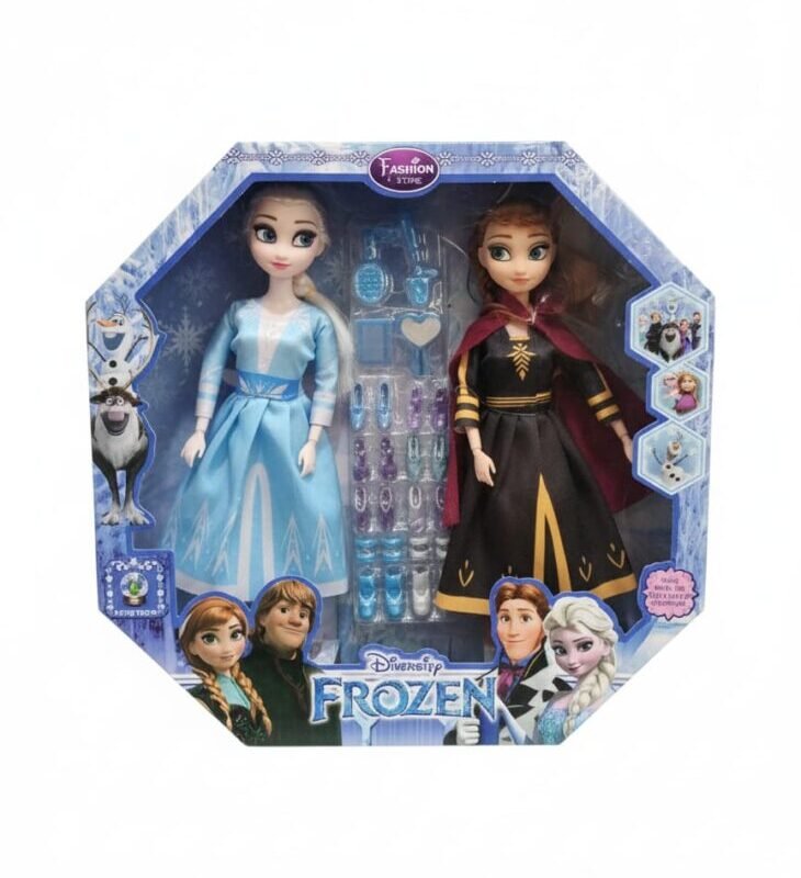 Elsa and Anna Sister Dolls Adventure Set with Fashion Accessories