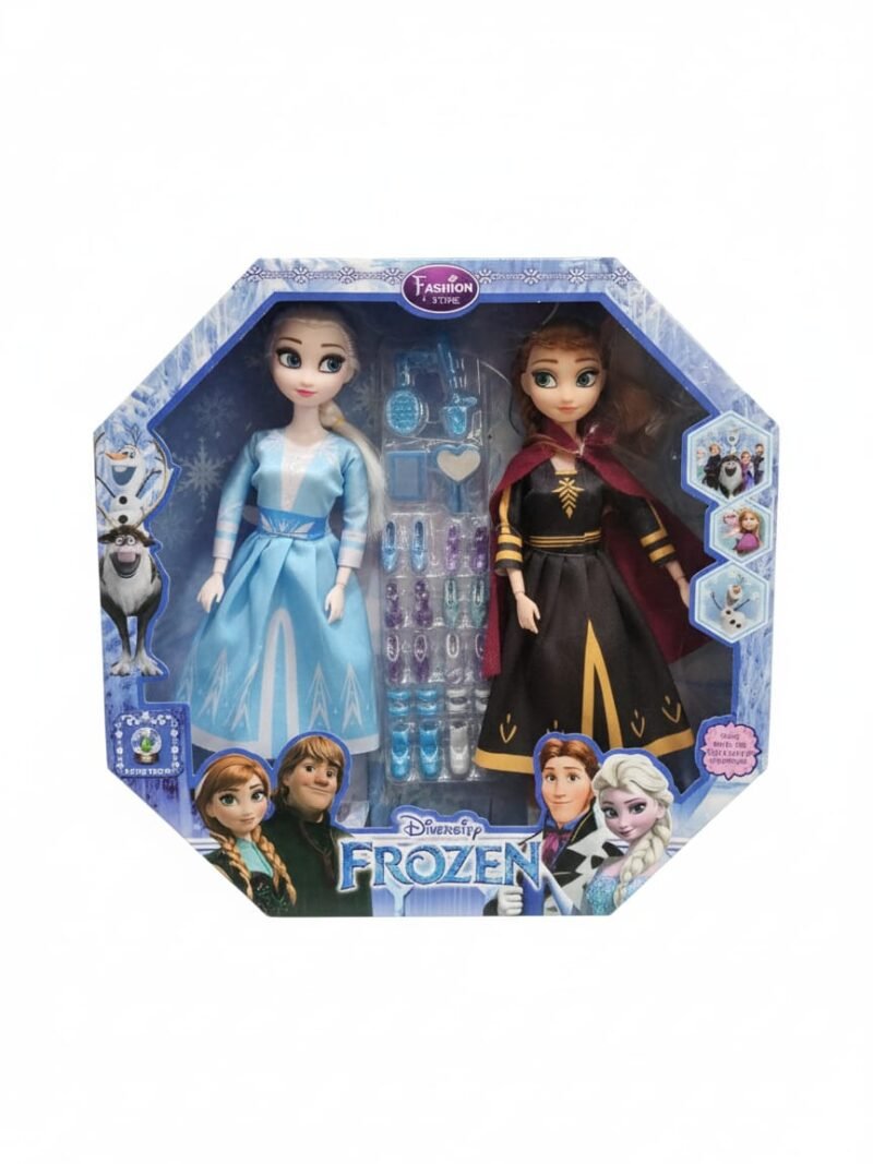 Elsa and Anna Sister Dolls Adventure Set with Fashion Accessories