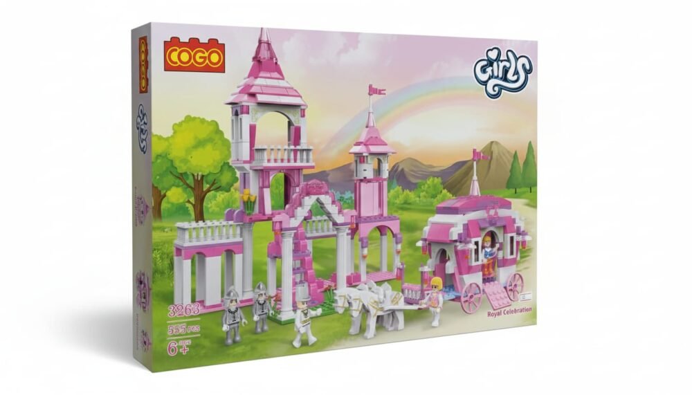 COGO Girls Princess Castle Building Blocks Set (555 Pcs)